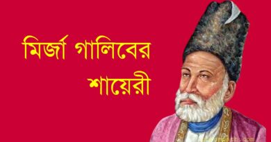 মির্জা গালিবের একগুচ্ছ শায়েরী