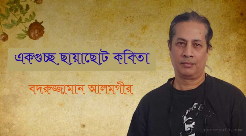 একগুচ্ছ কবিতা- বদরুজ্জামান আলমগীর