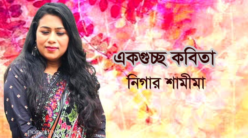 একগুচ্ছ কবিতা- নিগার শামীমা nigar shamima poems kobita
