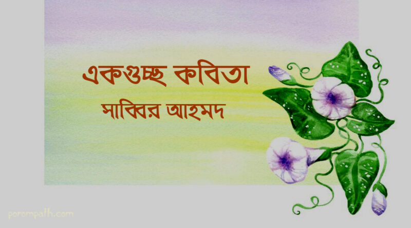 সাব্বির আহমদ এর কবিতাগুচ্ছ