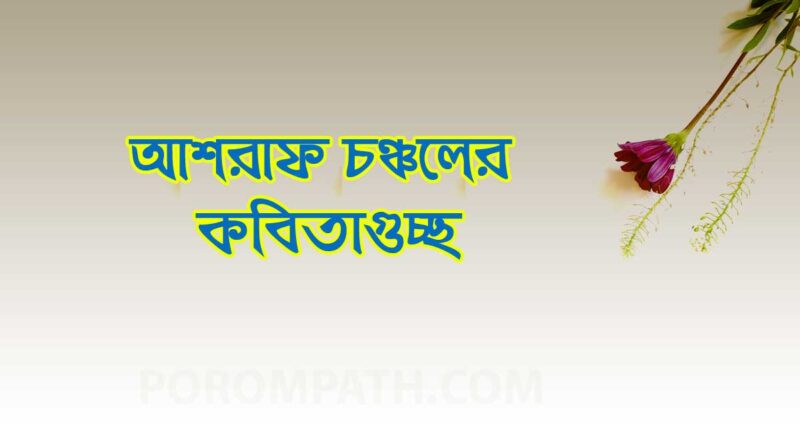 আশরাফ চঞ্চলের কবিতাগুচ্ছ