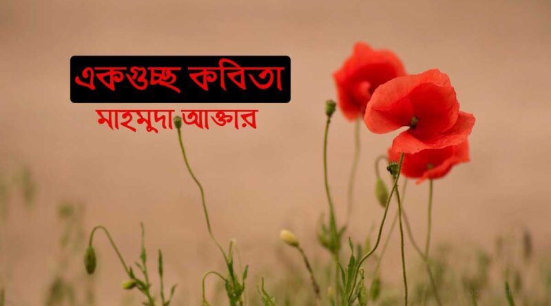 একগুচ্ছ কবিতা- মাহমুদা আক্তার