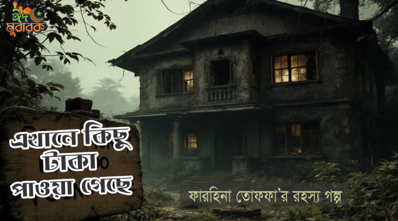 "এখানে কিছু টাকা পাওয়া গেছে"- ফারহিনা তোফফা- রহস্যগল্প rohosso golpo গোয়েন্দা গল্প- ভূতের গল্প- bangla goyenda golpo